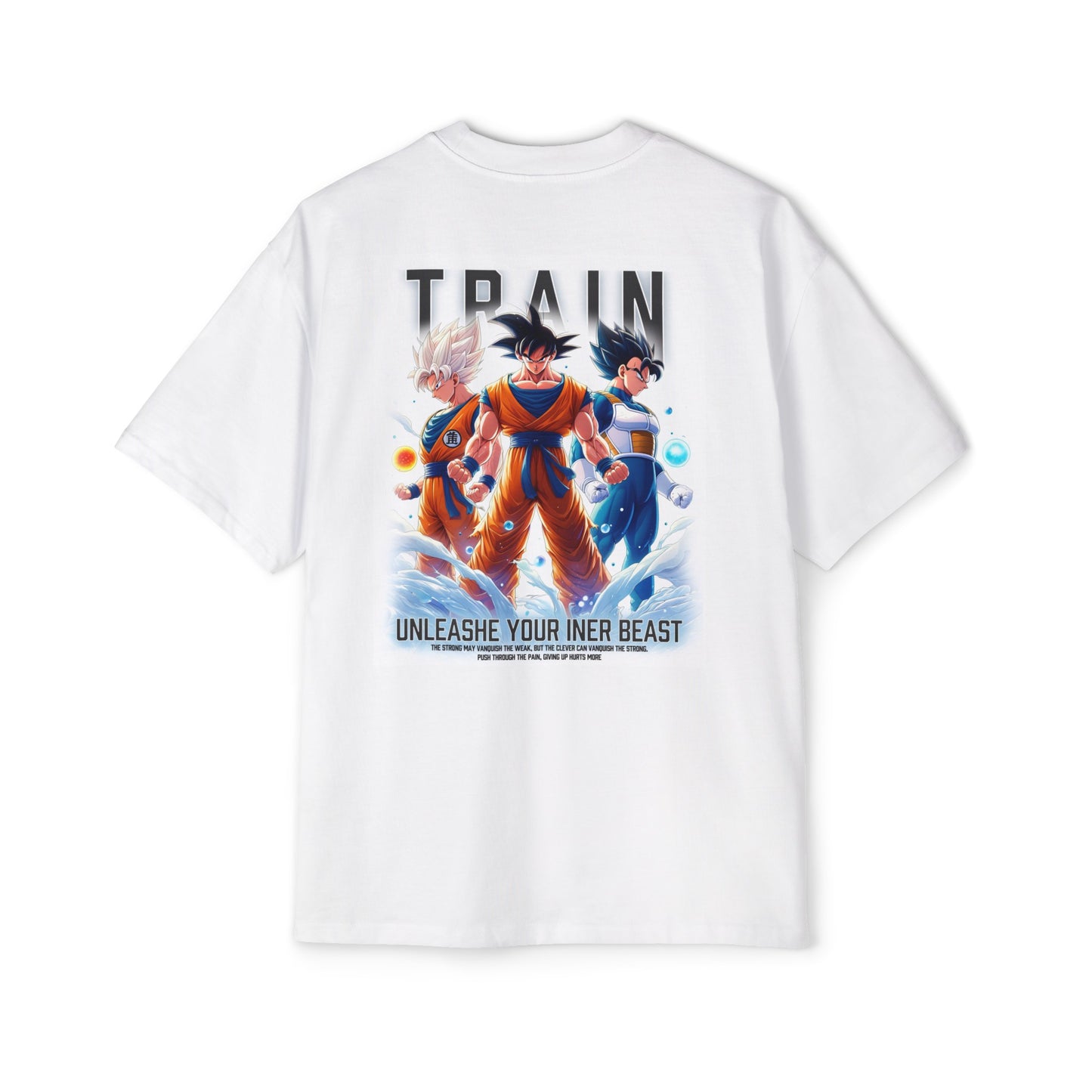 Goku-Train Men's Heavy Oversized Tee