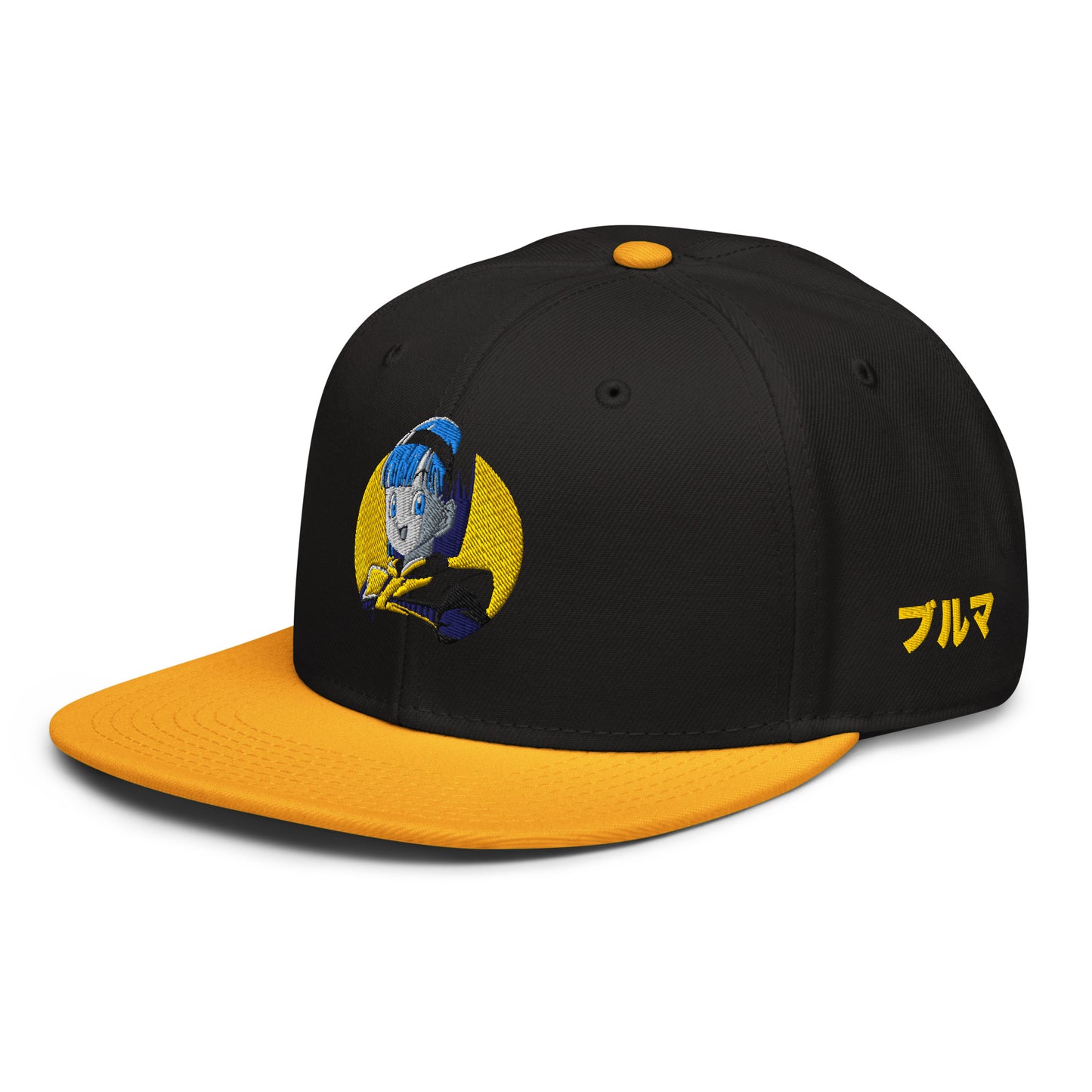 Left Side view of the Bulma Snapback Hat with sleek high-profile structure."