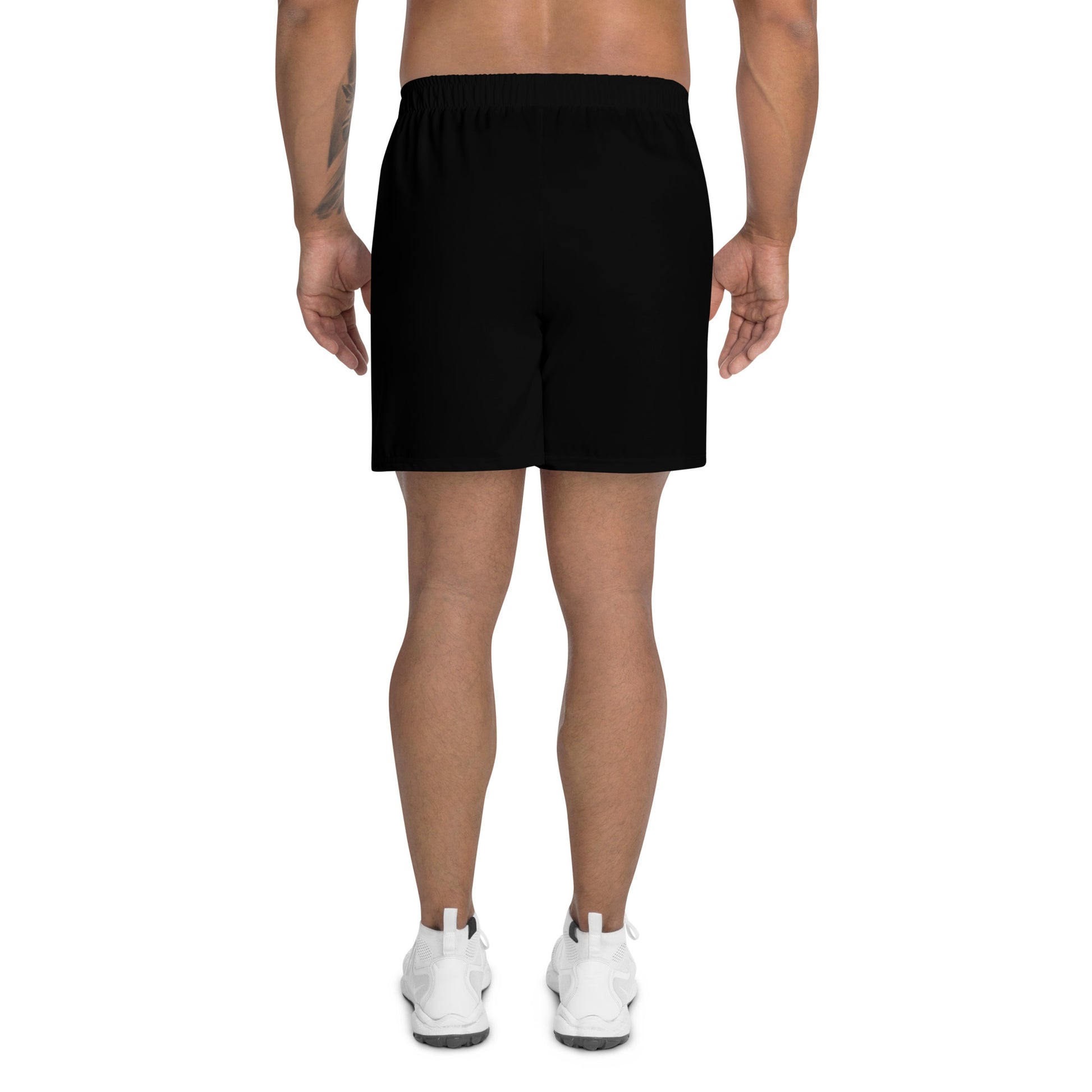 Lifestyle image of Goku Athletic Shorts worn during an outdoor activity, emphasizing breathability and flexibility for active wear. Back Side