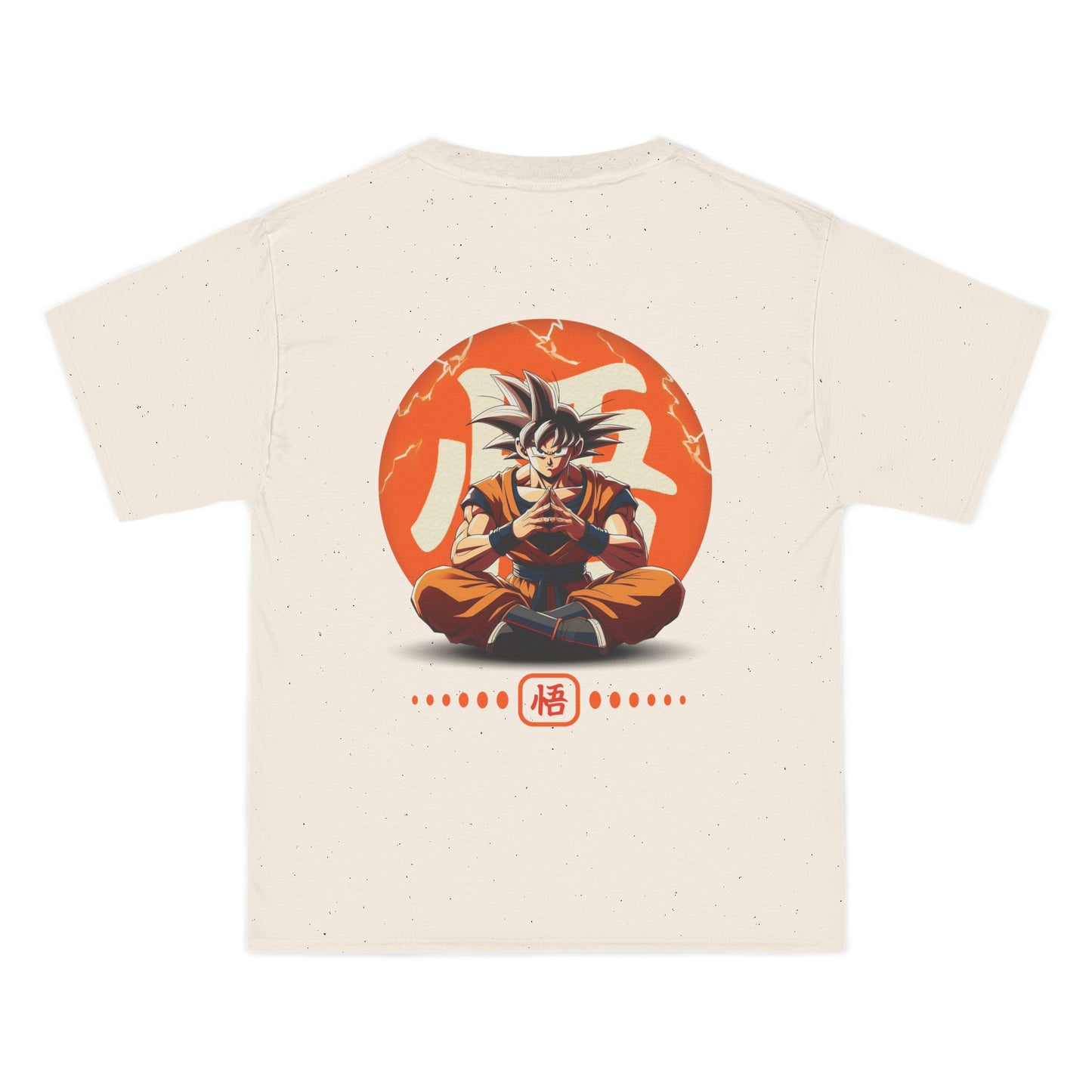 Back view of the Goku Kanji Short-Sleeve T-Shirt featuring the Goku Kanji symbol, designed for Dragon Ball fans who love casual comfort.