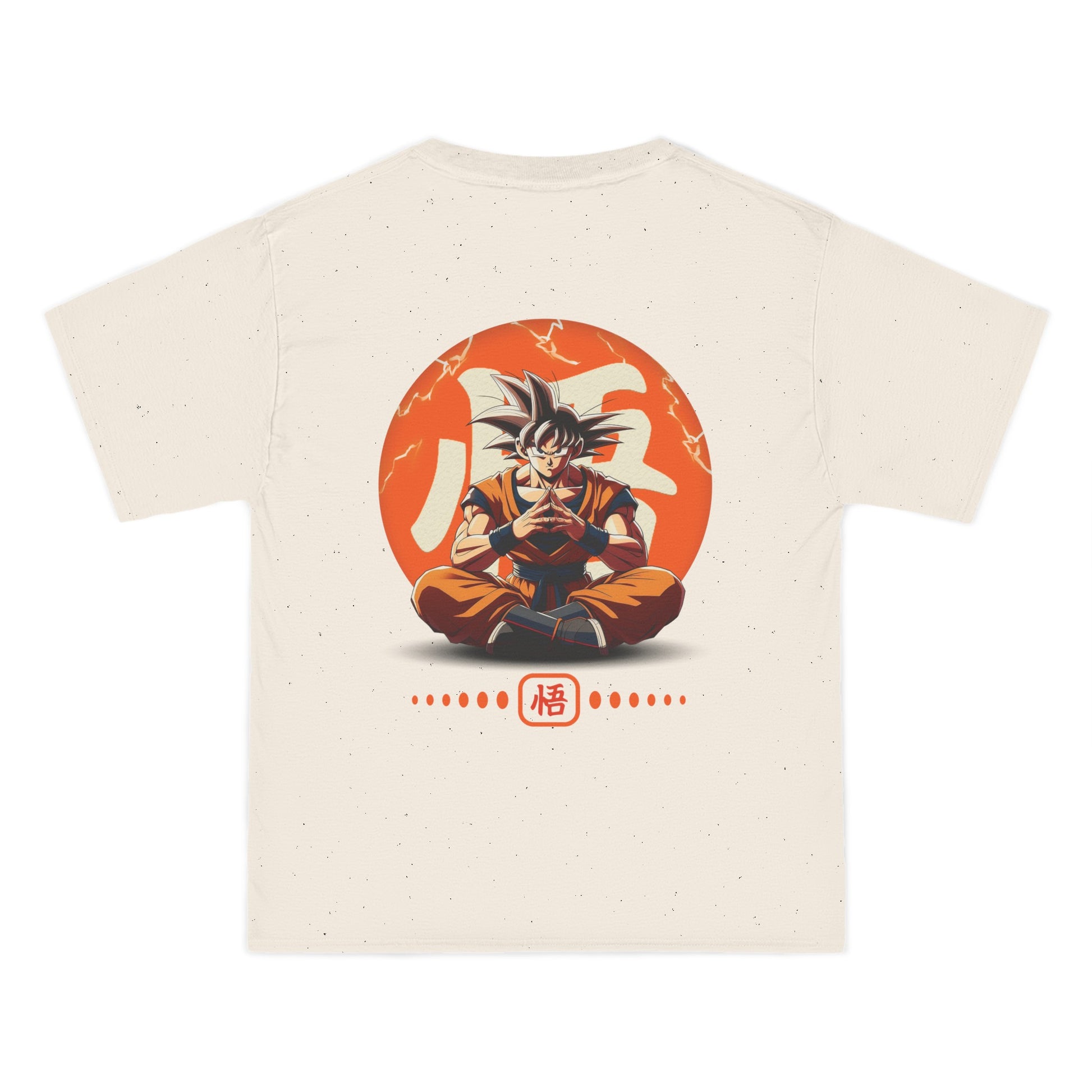 Back view of the Goku Kanji Short-Sleeve T-Shirt featuring the Goku Kanji symbol, designed for Dragon Ball fans who love casual comfort.