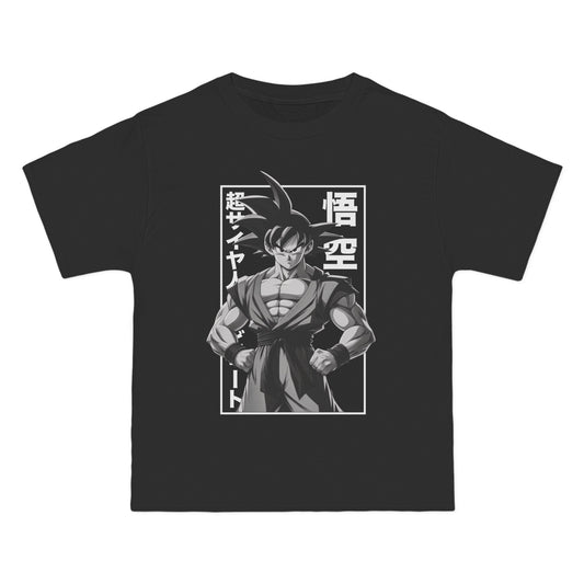 Front view of the Goku's Legacy 16 Black Anime T-Shirt, featuring iconic design and relaxed fit perfect for Dragon Ball fans.