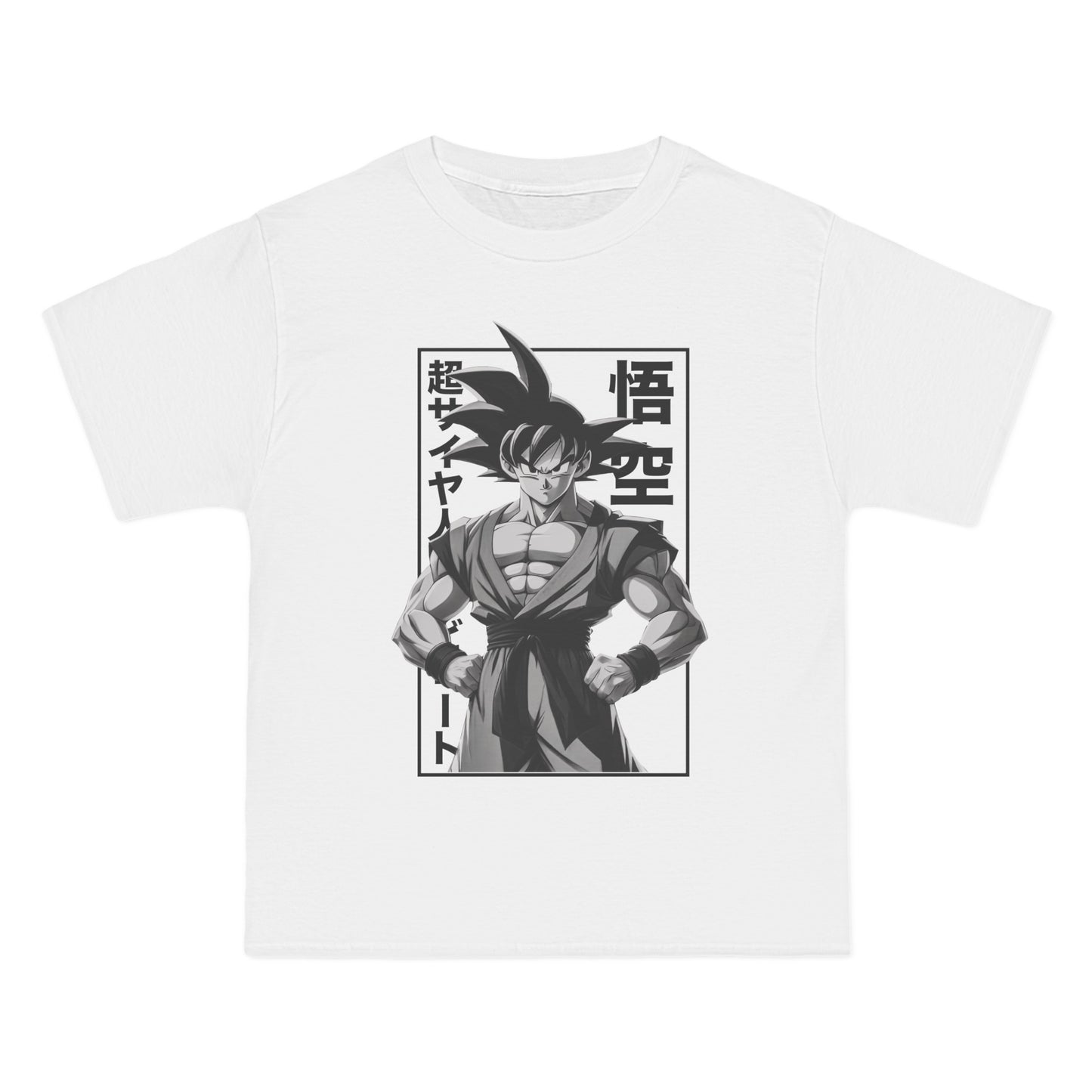 Front view of the Goku's Legacy 16 Anime White T-Shirt, featuring iconic design and relaxed fit perfect for Dragon Ball fans.